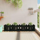 Plantenbak 150x30x30 cm grenenhout zwart