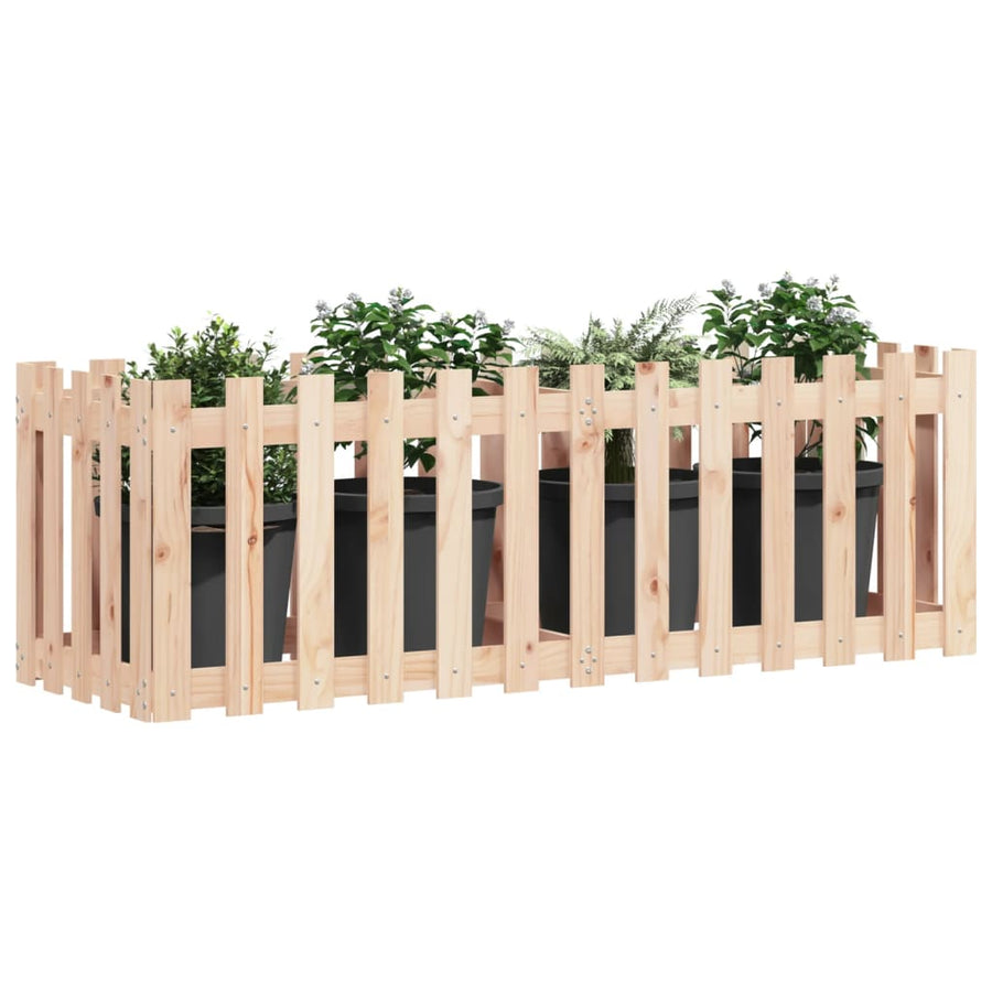 Plantenbak Verhoogd Met Hekontwerp 150X50X50 Cm Grenenhout