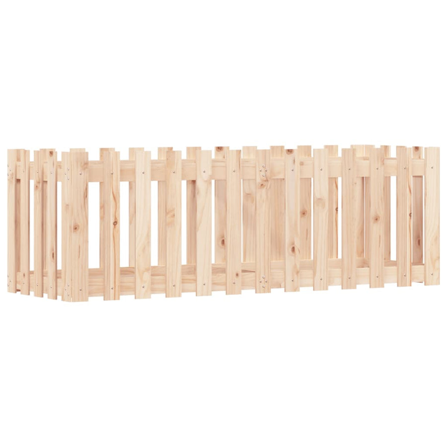 Plantenbak Verhoogd Met Hekontwerp 150X50X50 Cm Grenenhout