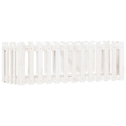 Plantenbak Verhoogd Hekontwerp 150X50X50 Cm Grenenhout Wit