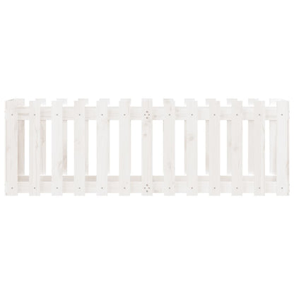 Plantenbak Verhoogd Hekontwerp 150X50X50 Cm Grenenhout Wit