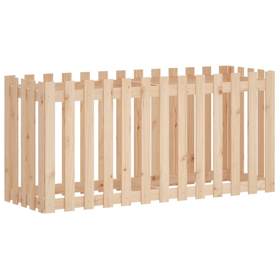 Plantenbak Verhoogd Met Hekontwerp 150X50X70 Cm Grenenhout