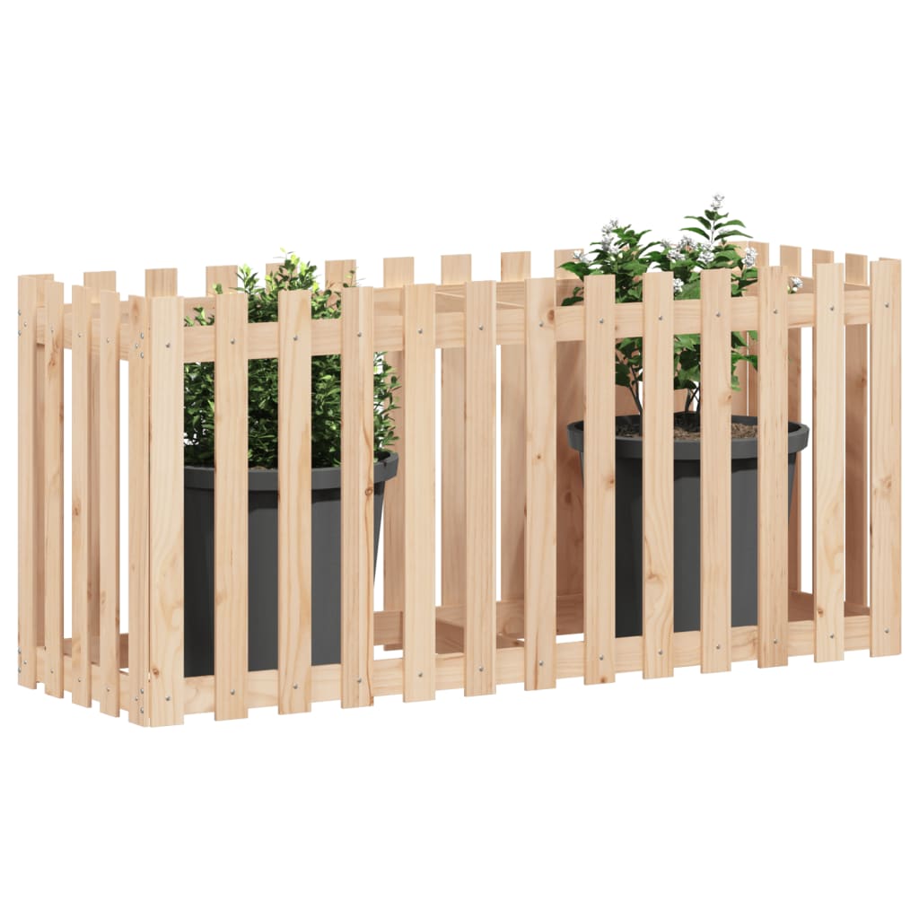 Plantenbak Verhoogd Met Hekontwerp 150X50X70 Cm Grenenhout