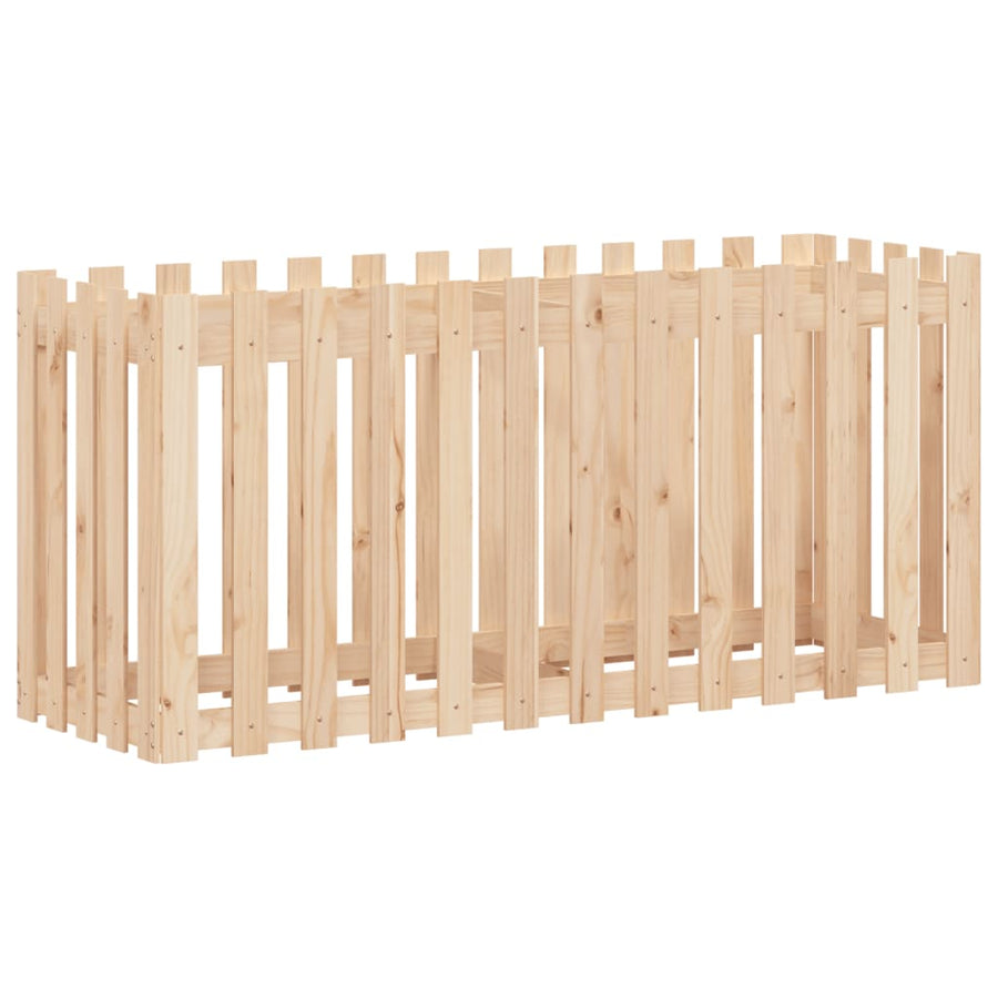 Plantenbak Verhoogd Met Hekontwerp 150X50X70 Cm Grenenhout