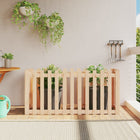 Planter box raised with fence design 150x50x70 cm pine wood