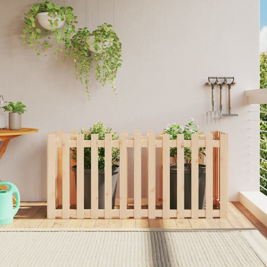 Plantenbak Verhoogd Met Hekontwerp 150X50X70 Cm Grenenhout