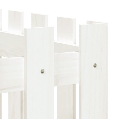 Plantenbak Verhoogd Hekontwerp 150X50X70 Cm Grenenhout Wit