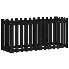 Plantenbak Verhoogd Hekontwerp 150X50X70 Cm Grenenhout Zwart