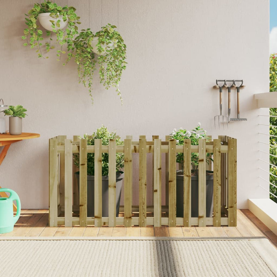Plantenbak Verhoogd Hekontwerp 150X50X70 Cm Geïmpregneerd Hout