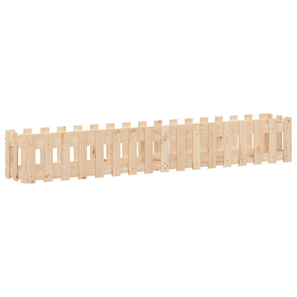Plantenbak Verhoogd Met Hekontwerp 200X30X30 Cm Grenenhout