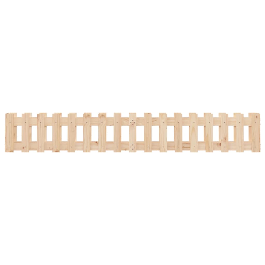 Plantenbak Verhoogd Met Hekontwerp 200X30X30 Cm Grenenhout