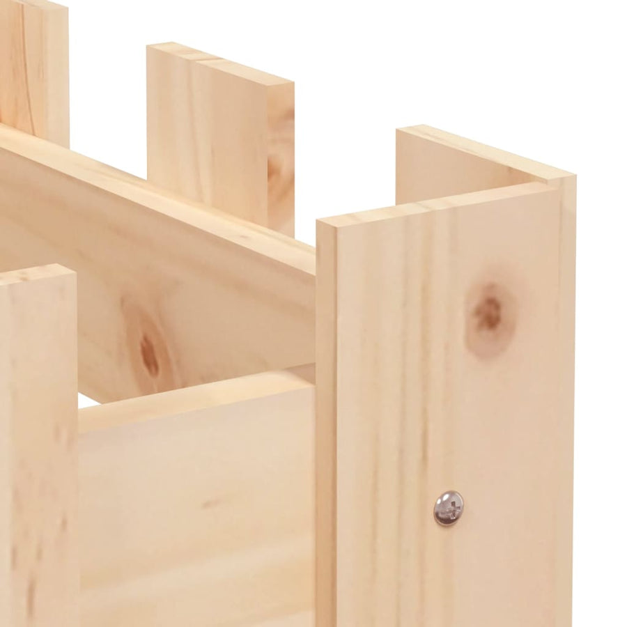 Plantenbak Verhoogd Met Hekontwerp 200X30X30 Cm Grenenhout