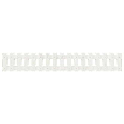 Plantenbak Verhoogd Hekontwerp 200X30X30 Cm Grenenhout Wit