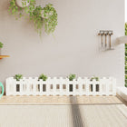 Plantenbak grenenhout 200x30x30 cm wit