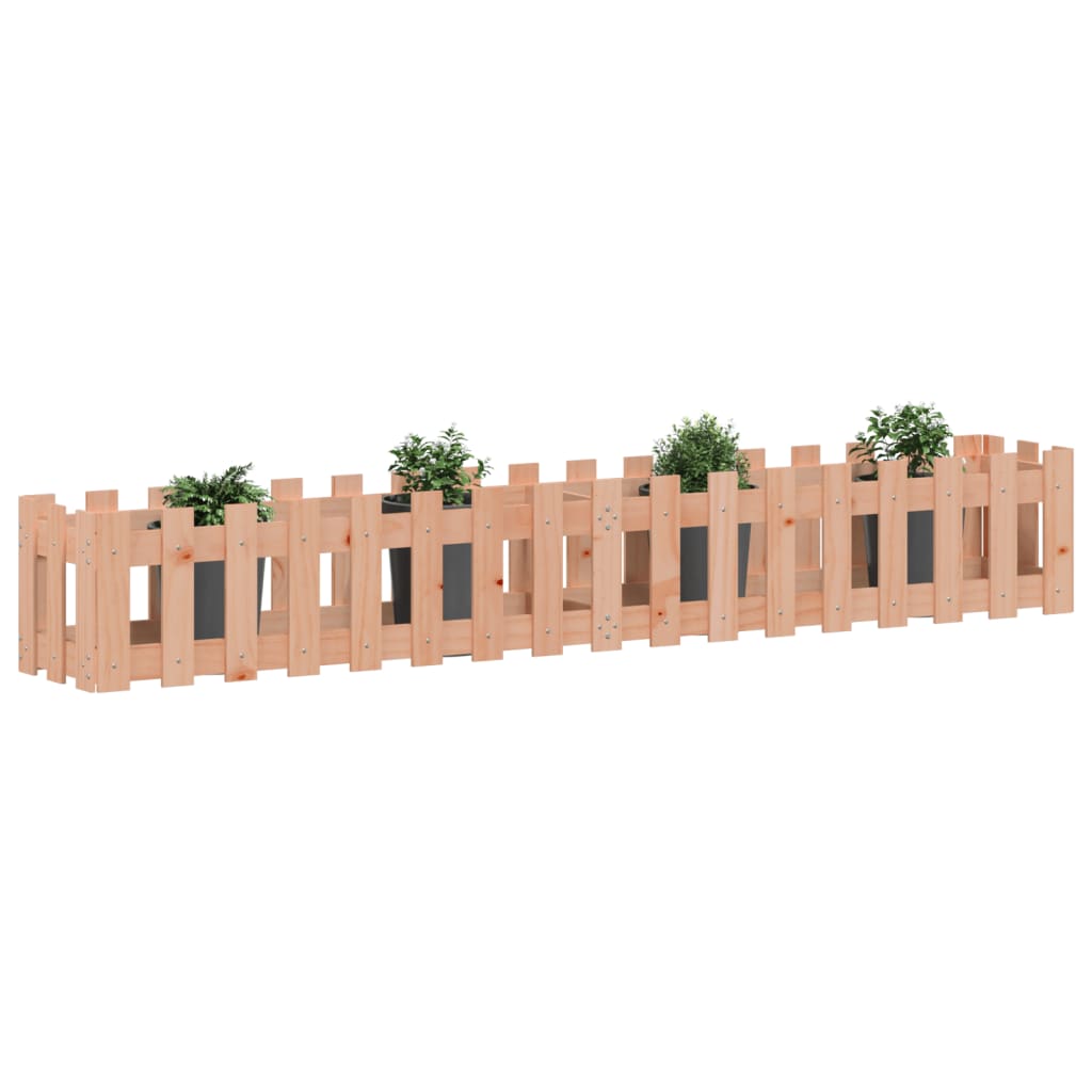 Plantenbak Verhoogd Hekontwerp 200X30X30 Cm Massief Douglashout