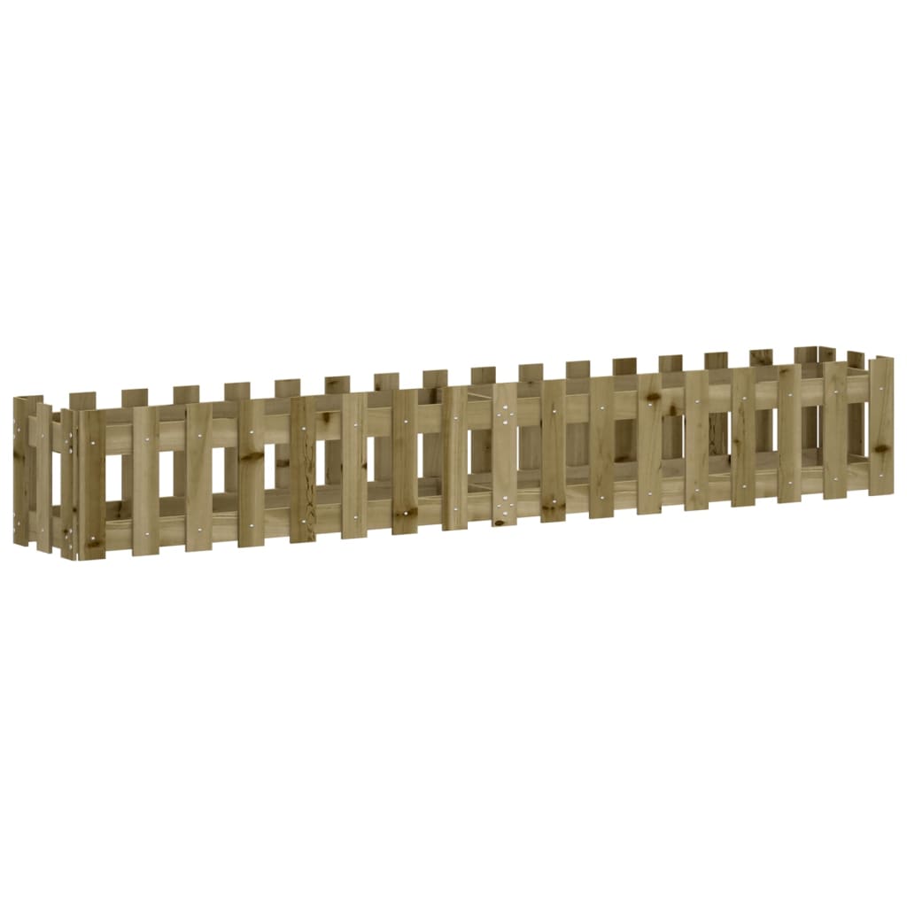 Plantenbak Verhoogd Hekontwerp 200X30X30 Cm Geïmpregneerd Hout