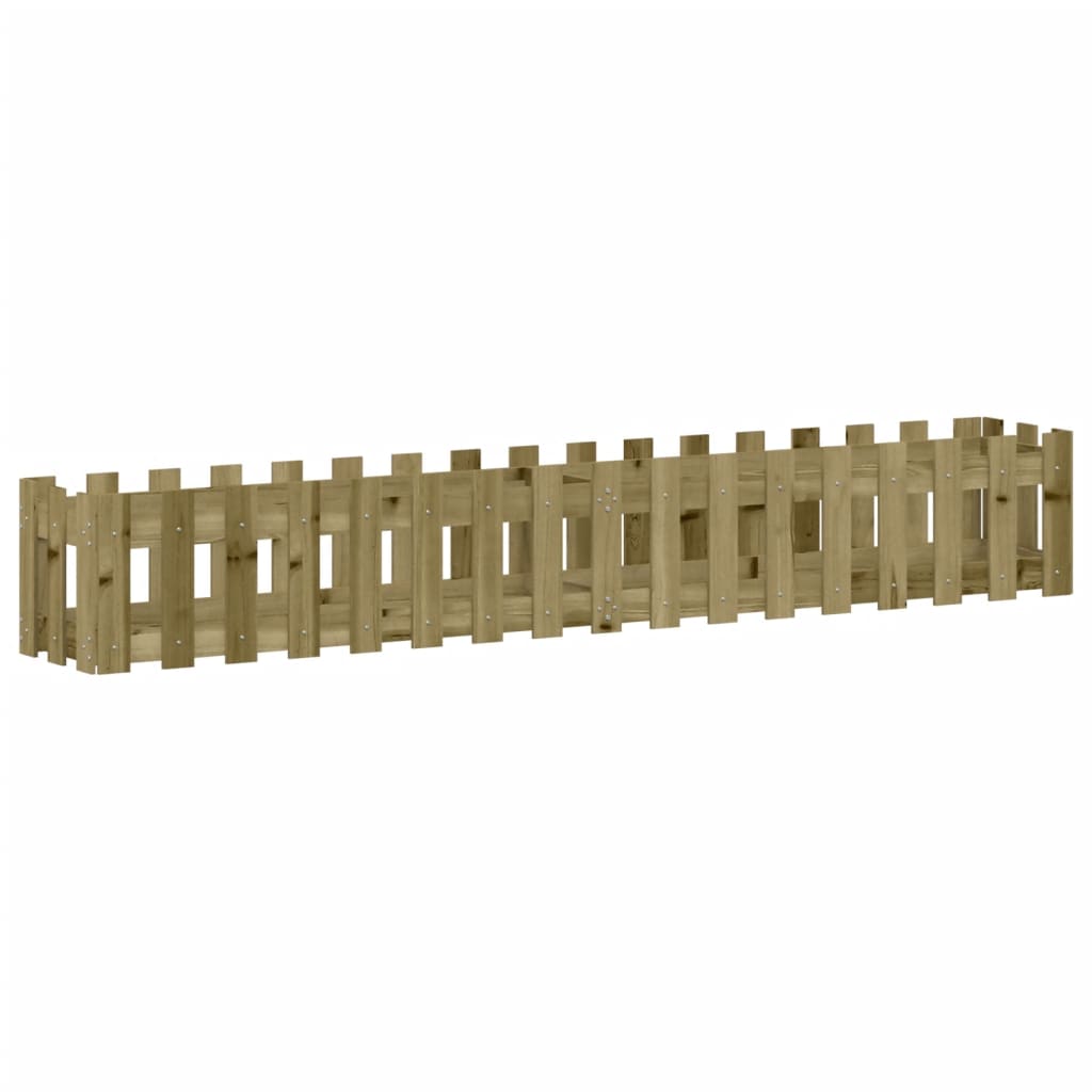 Plantenbak Verhoogd Hekontwerp 200X30X30 Cm Geïmpregneerd Hout