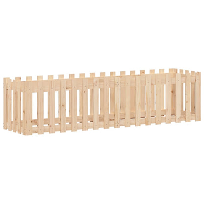 Plantenbak Verhoogd Met Hekontwerp 200X50X50 Cm Grenenhout