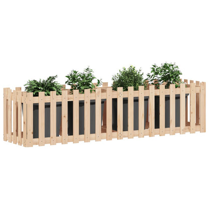 Plantenbak Verhoogd Met Hekontwerp 200X50X50 Cm Grenenhout