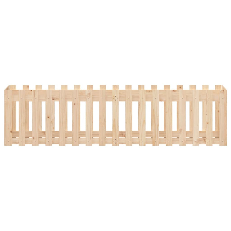 Plantenbak Verhoogd Met Hekontwerp 200X50X50 Cm Grenenhout
