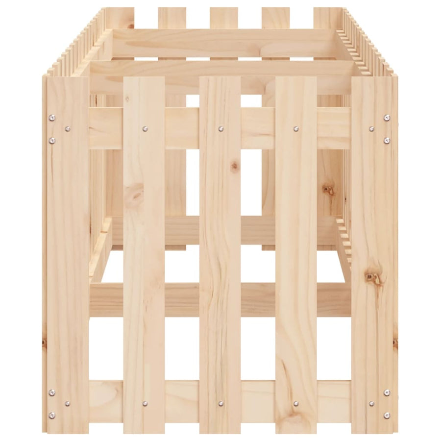 Plantenbak Verhoogd Met Hekontwerp 200X50X50 Cm Grenenhout