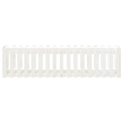 Plantenbak Verhoogd Hekontwerp 200X50X50 Cm Grenenhout Wit