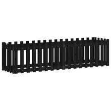 Plantenbak Verhoogd Hekontwerp 200X50X50 Cm Grenenhout Zwart