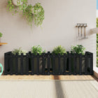 Plantenbak 200x50x50 cm grenenhout zwart