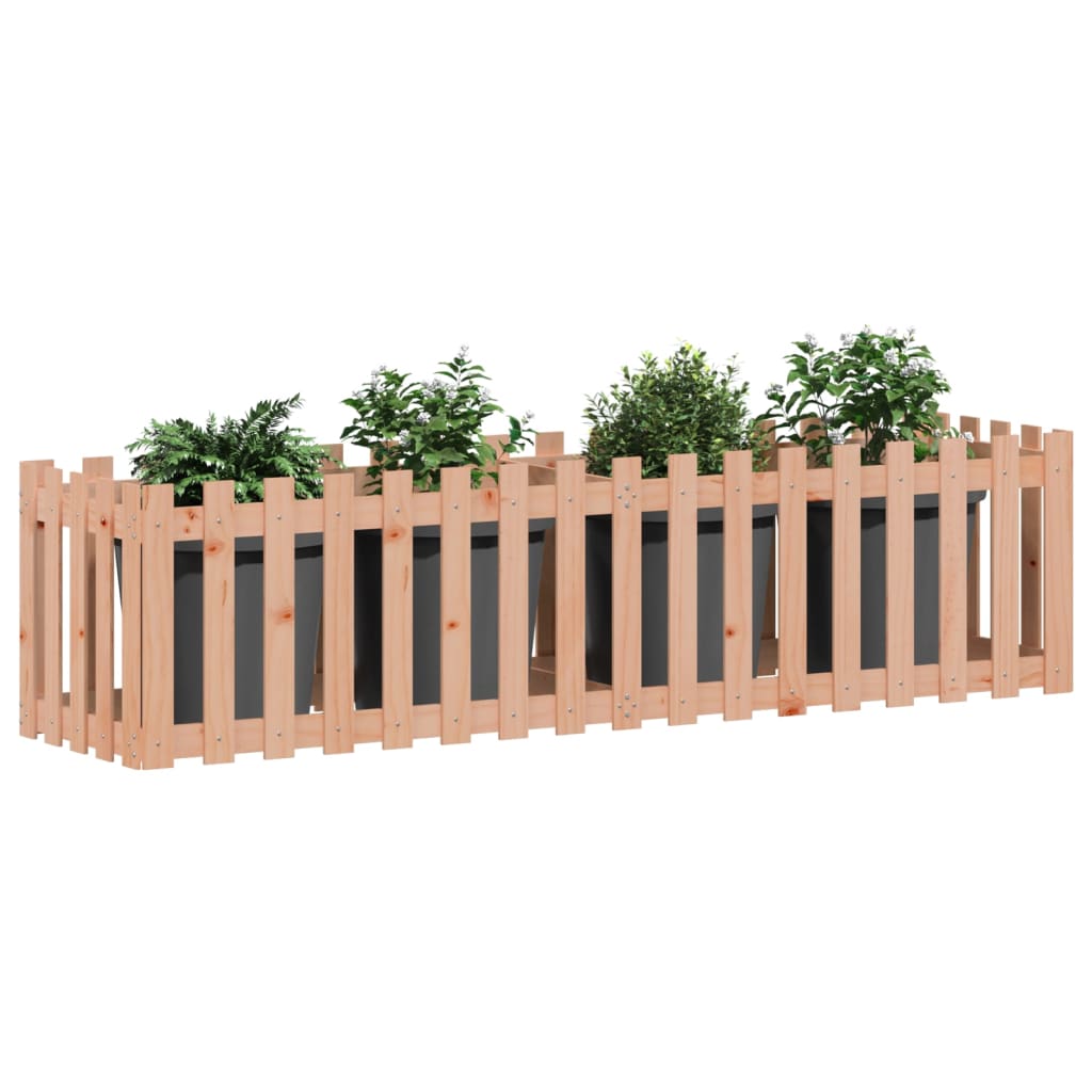Plantenbak Verhoogd Hekontwerp 200X50X50 Cm Massief Douglashout