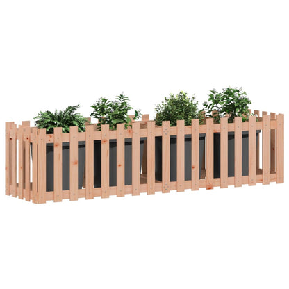 Plantenbak Verhoogd Hekontwerp 200X50X50 Cm Massief Douglashout