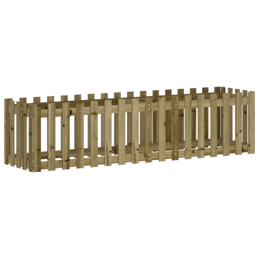 Plantenbak Verhoogd Hekontwerp 200X50X50 Cm Geïmpregneerd Hout
