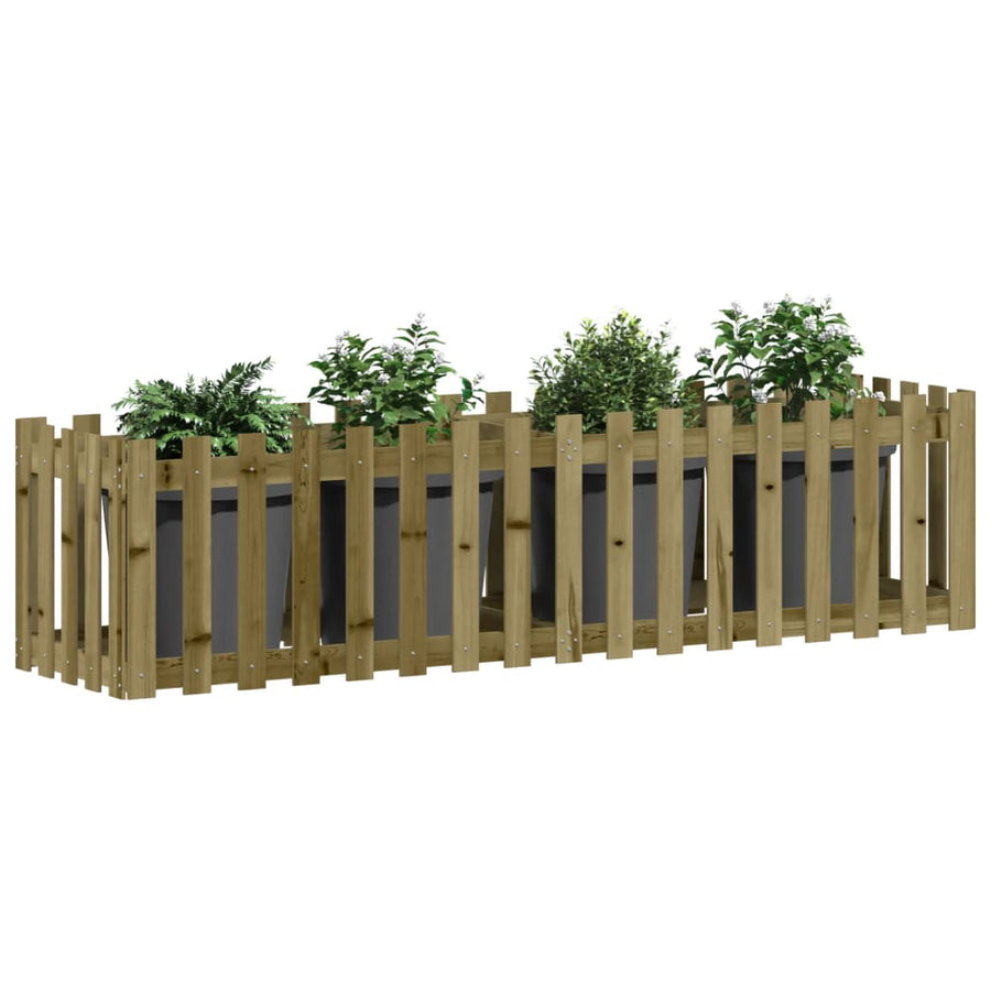 Plantenbak Verhoogd Hekontwerp 200X50X50 Cm Geïmpregneerd Hout