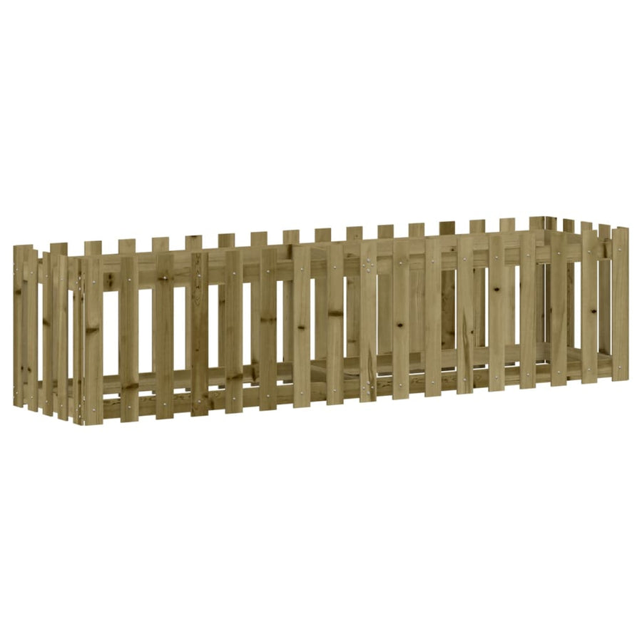 Plantenbak Verhoogd Hekontwerp 200X50X50 Cm Geïmpregneerd Hout