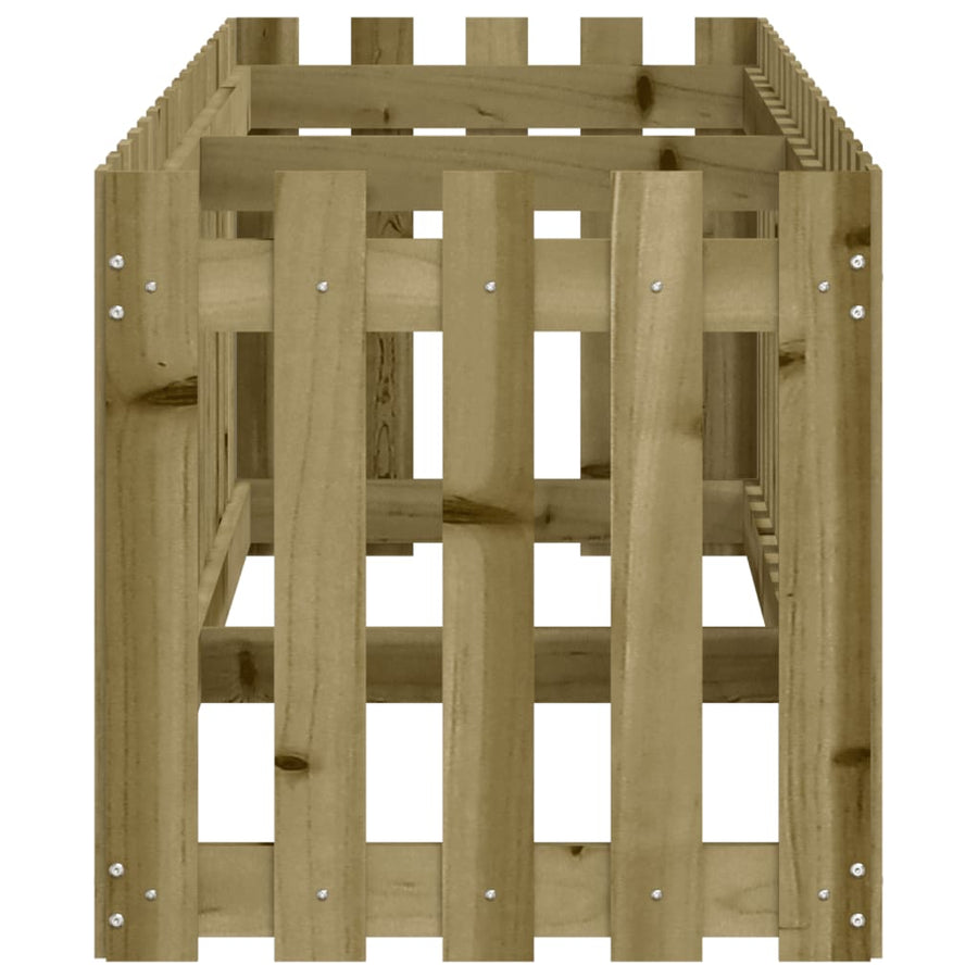 Plantenbak Verhoogd Hekontwerp 200X50X50 Cm Geïmpregneerd Hout