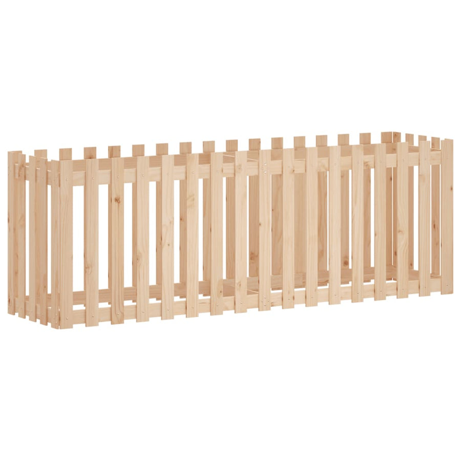 Plantenbak Verhoogd Met Hekontwerp 200X50X70 Cm Grenenhout