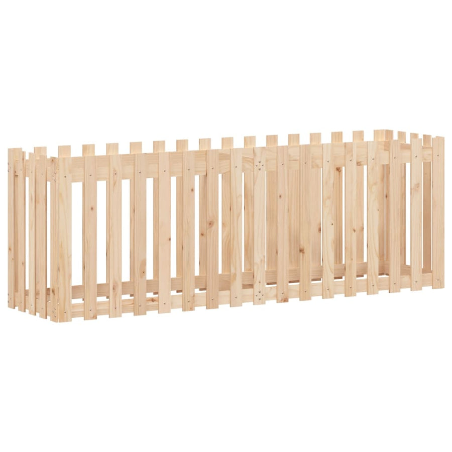 Plantenbak Verhoogd Met Hekontwerp 200X50X70 Cm Grenenhout