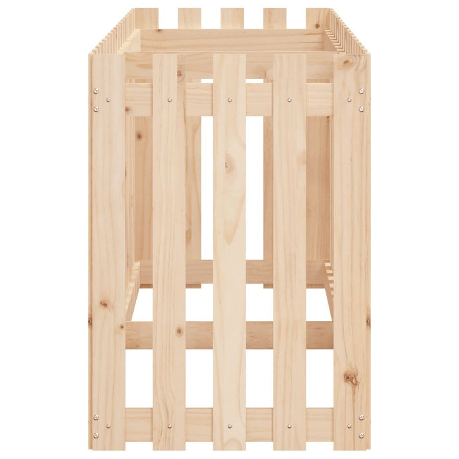 Plantenbak Verhoogd Met Hekontwerp 200X50X70 Cm Grenenhout