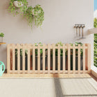 Raised planter with fence design 200x50x70 cm pine wood