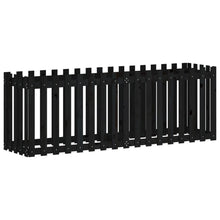 Plantenbak Verhoogd Hekontwerp 200X50X70 Cm Grenenhout Zwart