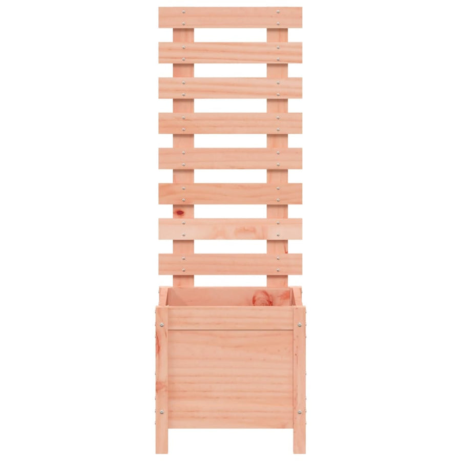 Plantenbak Met Rek 39X39,5X114 Cm Massief Douglashout