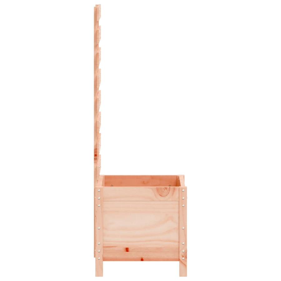 Plantenbak Met Rek 39X39,5X114 Cm Massief Douglashout