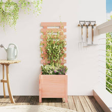 Plantenbak Met Rek 39X39,5X114 Cm Massief Douglashout