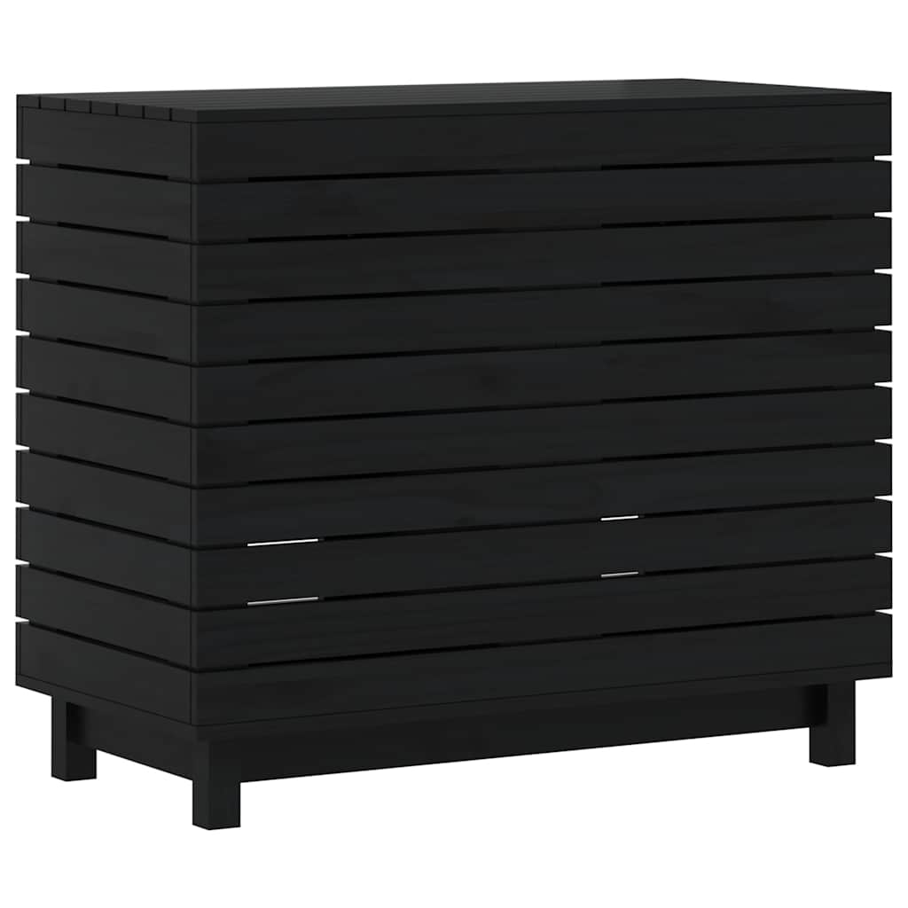 Wasmand 88,5x44x76 cm massief grenenhout