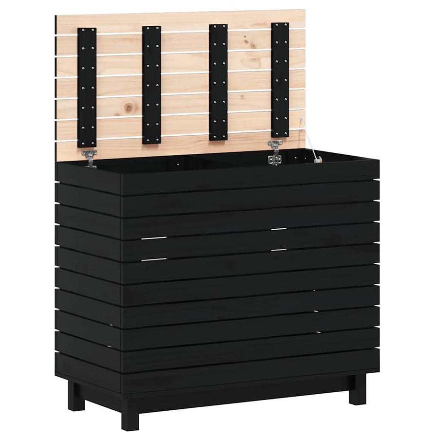 Wasmand 88,5x44x76 cm massief grenenhout