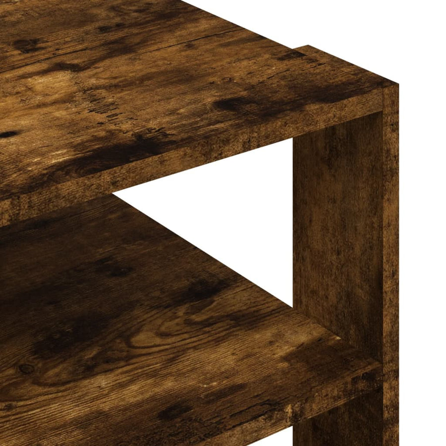 Salontafel 59,5X59,5X40 Cm Bewerkt Hout Kleurig Gerookt eiken