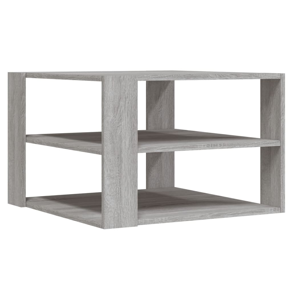 Salontafel 59,5x59,5x40 cm bewerkt hout grijs sonoma Grijs sonoma