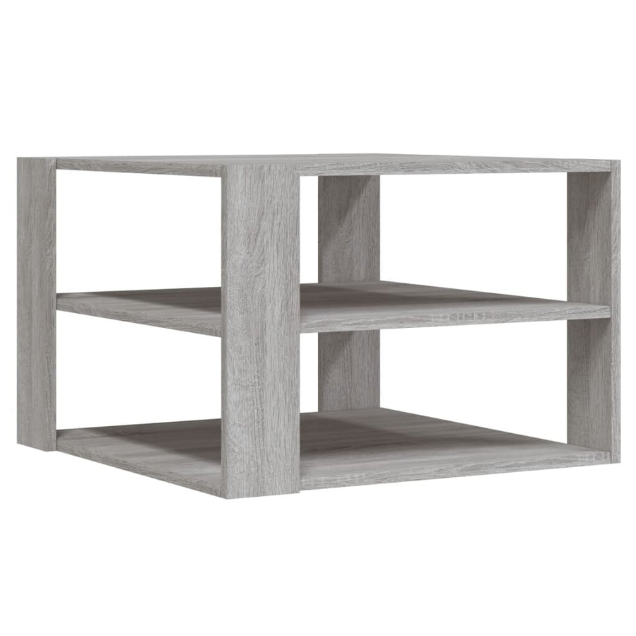 Salontafel 59,5x59,5x40 cm bewerkt hout grijs sonoma Grijs sonoma