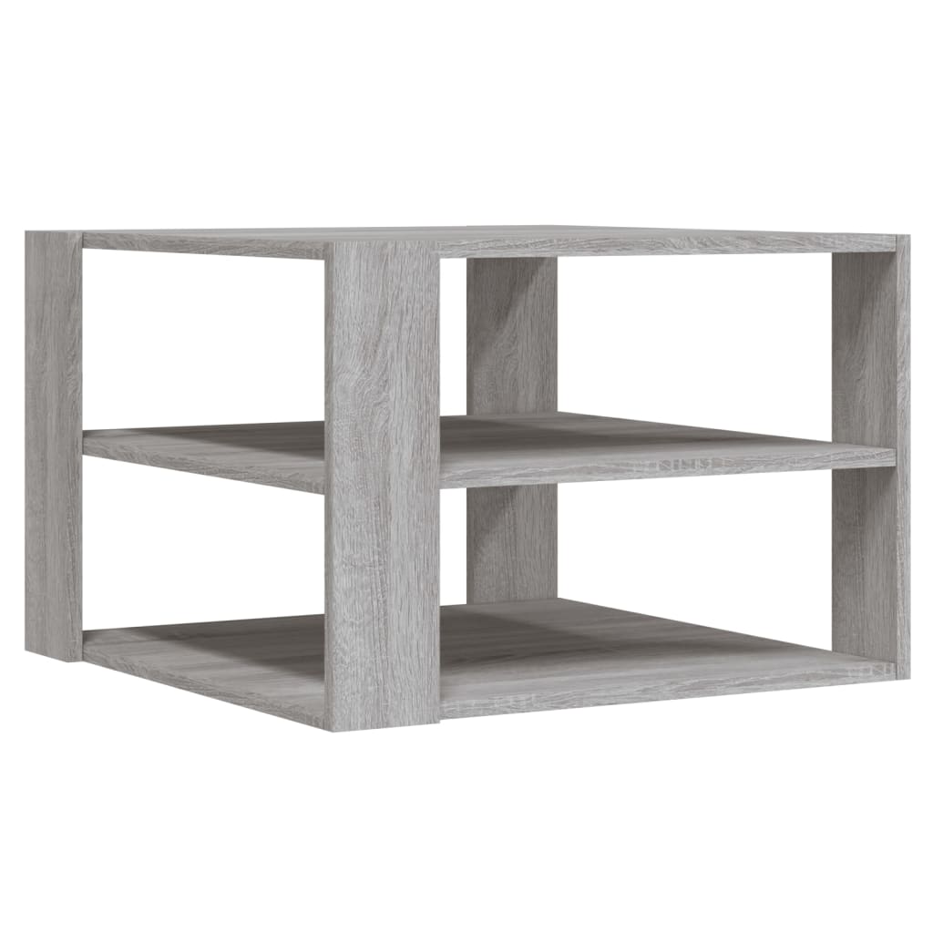 Salontafel 59,5x59,5x40 cm bewerkt hout grijs sonoma Grijs sonoma