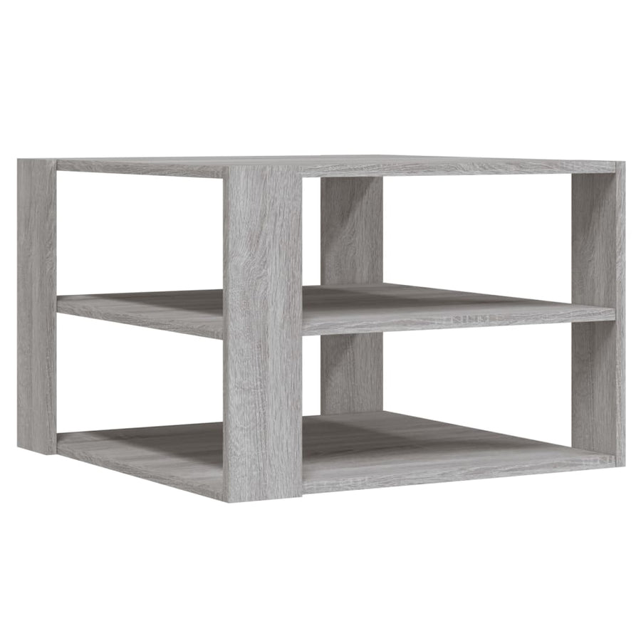 Salontafel 59,5x59,5x40 cm bewerkt hout grijs sonoma Grijs sonoma