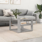 Salontafel 58x58x40 cm bewerkt hout grijs